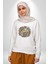 Turkiye Özel Karakterleri Kadın Erkek Beyaz Baskılı Sweatshirt 1
