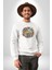 Turkiye Özel Karakterleri Kadın Erkek Beyaz Baskılı Sweatshirt 4