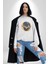Ejderha Ateşli Top Kadın Erkek Beyaz Baskılı Sweatshirt 1