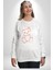 Yükseliş Için Kendin Ol Kadın Erkek Beyaz Sweatshirt 1