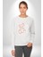 Yükseliş Için Kendin Ol Kadın Erkek Beyaz Sweatshirt 4