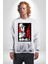 Anime Manga Style Attack On Titan Kadın Erkek Beyaz Sweatshirt 5