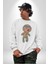 Voofoo Bebeği Doll Doldurulmuş Bebek Kadın Erkek Beyaz Baskılı Sweatshirt 2