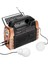 Mikado MDR-325 Ahşap Usb- Tf Destekli Fm/am/sw/bt+Solar+Power Bank 3 Band Klasik Radyo 1