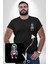 Hiphop Kurukafa Hoodie Siyah Büyük Beden Kadın Basic Minimal Baskılı Tişört 4