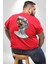 Modern Sanat Apollo Büyük Beden Kırmızı Tişört Kadın Erkek Ünisex Sırt Baskılı 1