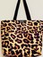 Leopar Desenli Böyük Boy Tote Çanta. Su Geçirmez Yapıdadır. 1