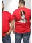 Cavalier King Charles Spaniel Büyük Beden Kırmızı Tişört Kadın Erkek Ünisex Sırt Baskılı 2