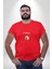 Türk Kurt Beyaz Ay Kırmızı Büyük Beden Erkek Kadın Unisex Basic Ön Baskılı Tişört 4