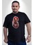 Zombi Kırmızı The Walking Dead Siyah Büyük Beden Erkek Kadın Unisex Basic Ön Baskılı Tişört 4
