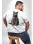 British Shorthair Kedi Büyük Beden Beyaz Tişört Kadın Erkek Ünisex Sırt Baskılı 1