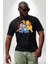 Winnie The Pooh Piglet Bal Küpü Siyah Büyük Beden Erkek Kadın Unisex Basic Ön Baskılı Tişört 5