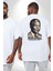 Nelson Mandela Büyük Beden Beyaz Tişört Kadın Erkek Ünisex Sırt Baskılı 2