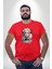 Koç Erkek Kadın Unisex Savaşcı Kırmızı Büyük Beden Erkek Kadın Unisex Basic Ön Baskılı Tişört 1