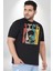 Atatürk Imzalı Türk Logo Siyah Büyük Beden Erkek Kadın Unisex Basic Ön Baskılı Tişört 5