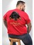 Rottweiler Sevgisi Büyük Beden Kırmızı Tişört Kadın Erkek Ünisex Sırt Baskılı 1
