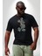 Mickey Yeni Nesil Tasarım Siyah Büyük Beden Erkek Kadın Unisex Basic Ön Baskılı Tişört 4