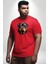 Rottweiler Kafası Kırmızı Büyük Beden Erkek Kadın Unisex Basic Ön Baskılı Tişört 4