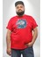 At Mandala Kafası Kırmızı Büyük Beden Erkek Kadın Unisex Basic Ön Baskılı Tişört 4