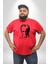 Kemal Atatürk Imza Ve Silüet Kırmızı Büyük Beden Erkek Kadın Unisex Basic Ön Baskılı Tişört 1