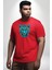Yeşil Leopar Kafası Kırmızı Büyük Beden Erkek Kadın Unisex Basic Ön Baskılı Tişört 4