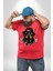 Mafya Rottweiler Kırmızı Büyük Beden Erkek Kadın Unisex Basic Ön Baskılı Tişört 2