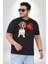 Poodle Ve Beagle Sevililer Günü Hediyesi Siyah Büyük Beden Erkek Kadın Unisex Basic Ön Baskılı Tişört 4