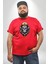 Maden Işcisi Kuru Kafa Kırmızı Büyük Beden Erkek Kadın Unisex Basic Ön Baskılı Tişört 2