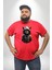 Hip Hop Gençlik Kedi Çeket Kırmızı Büyük Beden Erkek Kadın Unisex Basic Ön Baskılı Tişört 1
