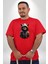 Hip Hop Gençlik Kedi Çeket Kırmızı Büyük Beden Erkek Kadın Unisex Basic Ön Baskılı Tişört 4