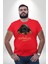 Rottweiler Sevgisi Kırmızı Büyük Beden Erkek Kadın Unisex Basic Ön Baskılı Tişört 2