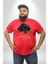 Rottweiler Sevgisi Kırmızı Büyük Beden Erkek Kadın Unisex Basic Ön Baskılı Tişört 3