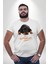 Rottweiler Sevgisi Beyaz Büyük Beden Kadın Erkek Ünisex Basic Ön Baskılı Tişört 5