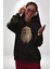 Baykuş Kadın Erkek Siyah Kapüşonlu Sweatshirt Hoodie 1