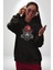 Kırmızı Şapkalı Gözlüklü Maymun Kadın Erkek Siyah Kapüşonlu Sweatshirt Hoodie 2