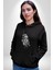 Poseidon Felsefe Kadın Erkek Siyah Kapüşonlu Sweatshirt Hoodie 1