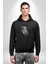 Poseidon Felsefe Kadın Erkek Siyah Kapüşonlu Sweatshirt Hoodie 2