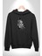 Poseidon Felsefe Kadın Erkek Siyah Kapüşonlu Sweatshirt Hoodie 4