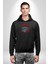 Kırmızı Şapka Maymun Kadın Erkek Siyah Kapüşonlu Sweatshirt Hoodie 1