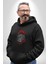 Kırmızı Şapka Maymun Kadın Erkek Siyah Kapüşonlu Sweatshirt Hoodie 3