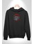Kırmızı Şapka Maymun Kadın Erkek Siyah Kapüşonlu Sweatshirt Hoodie 5