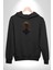 Ağaç Adam Kökler Felsefe Kadın Erkek Siyah Kapüşonlu Sweatshirt Hoodie 5