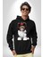 Biewer Yorshire Terrier Kadın Erkek Siyah Kapüşonlu Sweatshirt Hoodie 1