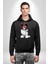 Biewer Yorshire Terrier Kadın Erkek Siyah Kapüşonlu Sweatshirt Hoodie 2