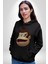 Maymun Krallığı Kadın Erkek Siyah Kapüşonlu Sweatshirt Hoodie 2