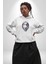 Maske Takan Kahraman Kafası Kadın Erkek Beyaz Kapüşonlu Sweatshirt Hoodie 2