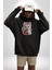 Beyaz Highland Teriyeri Kırmızı Gül Kadın Erkek Siyah Kapüşonlu Sweatshirt Hoodie 2