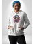 Maske Duman Corona Müzik Kulaklık Kadın Erkek Beyaz Kapüşonlu Sweatshirt Hoodie 2