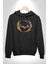 Ejderha Ateşli Top Kadın Erkek Siyah Kapüşonlu Sweatshirt Hoodie 5