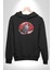 Uluyan Beyaz Kurt Kadın Erkek Siyah Kapüşonlu Sweatshirt Hoodie 5